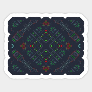 Aviation Pilot Display Pattern Sticker